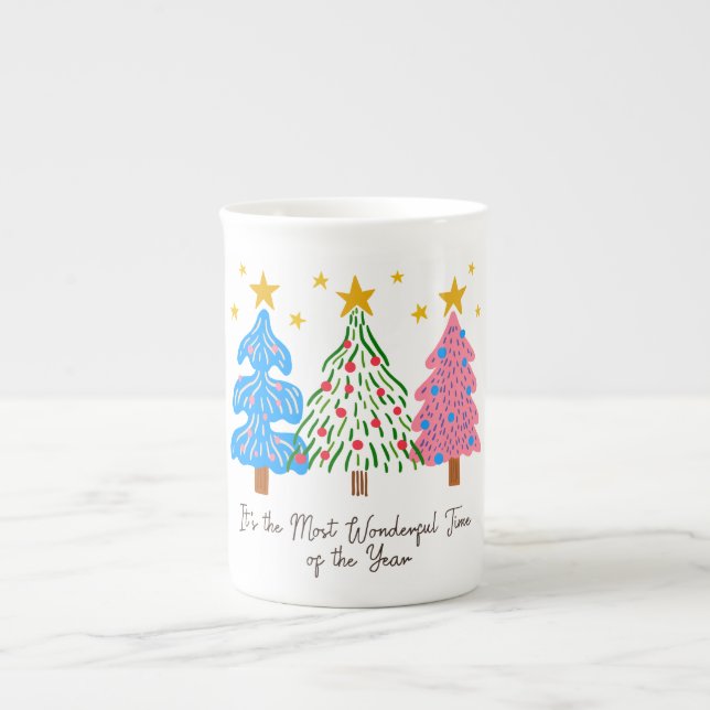 Taza De Porcelana It's The Most Wonderful Time Christmas  (Frente)