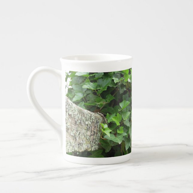 Taza De Porcelana Ivy y Lichens - Viñedo de Martha (Izquierda)