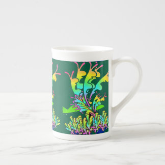 Taza De Porcelana Jardín de flores