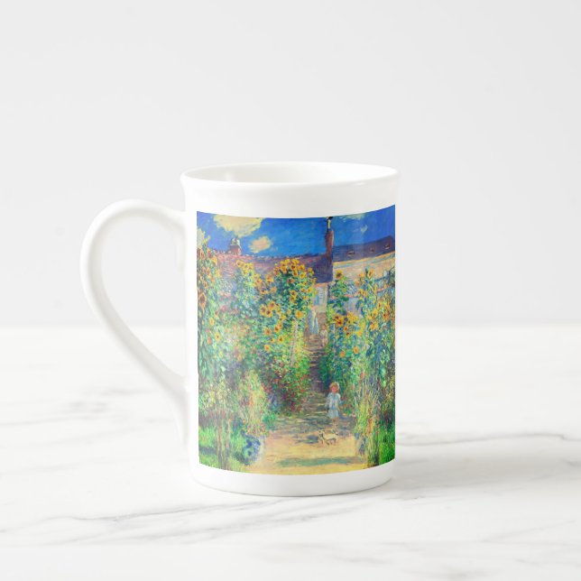 Taza De Porcelana Jardín de flores Monet (Izquierda)