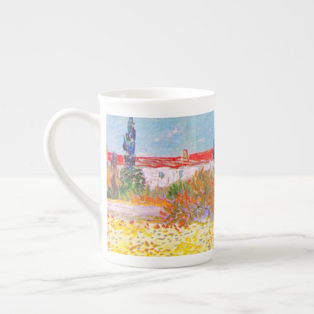 Taza De Porcelana Jardín de flores Vincent Van Gogh (Izquierda)