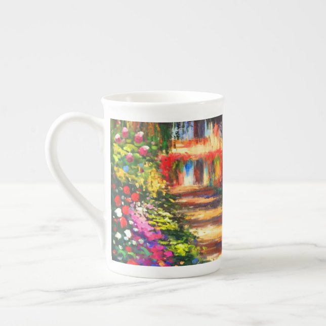 Taza De Porcelana Jardín de Monet en Giverny (Izquierda)