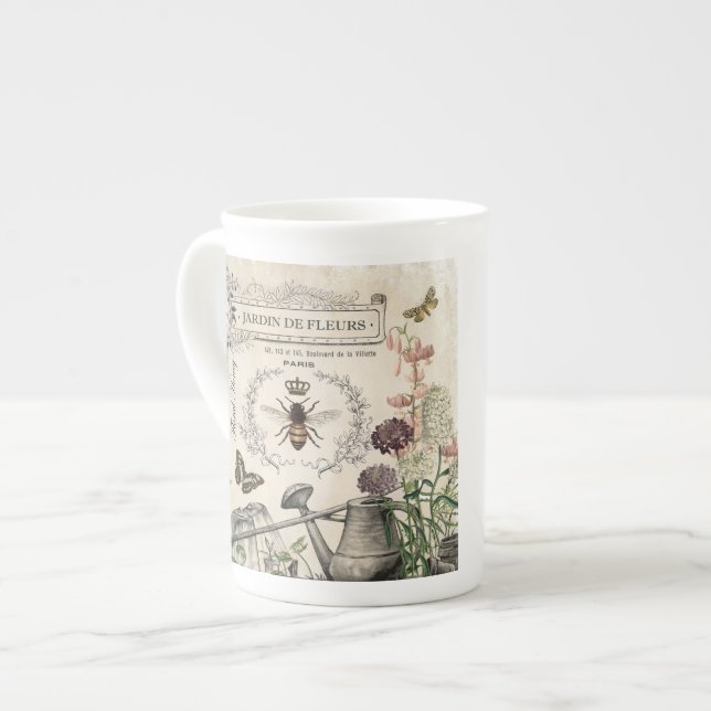 TAZA DE PORCELANA JARDÍN FRANCÉS DE LA ABEJA (Izquierda)