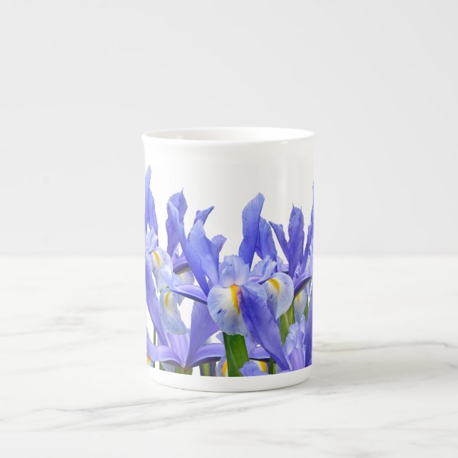 Taza De Porcelana Jardín Iris - Mug Especializado (Frente)