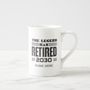 Taza De Porcelana Jubilación La Leyenda Se Ha Retirado Personalizado