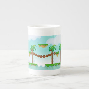 Taza De Porcelana Juego de plataformas retro o clásico
