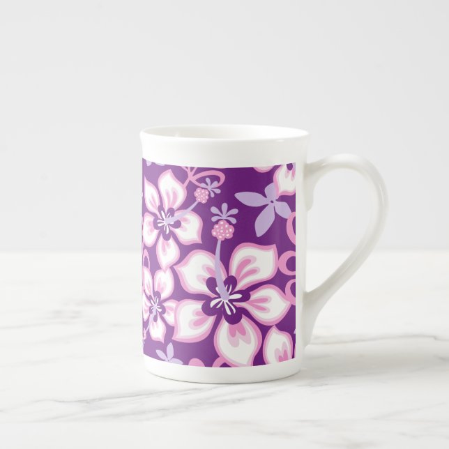 TAZA DE PORCELANA JUNGLE SURF (PURPLE COMBO) HUESO CHINA MUG (Derecha)