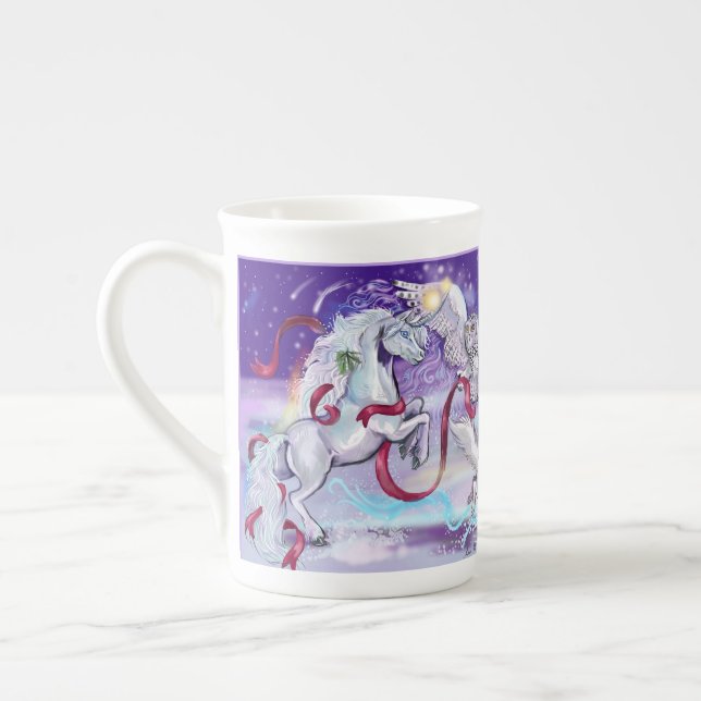 Taza De Porcelana Juntos somos Una Unicornio (Izquierda)