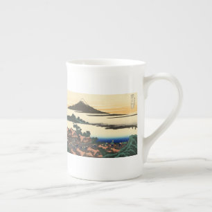 Taza De Porcelana Katsushika Hokusai Dawn en la provincia de Kai