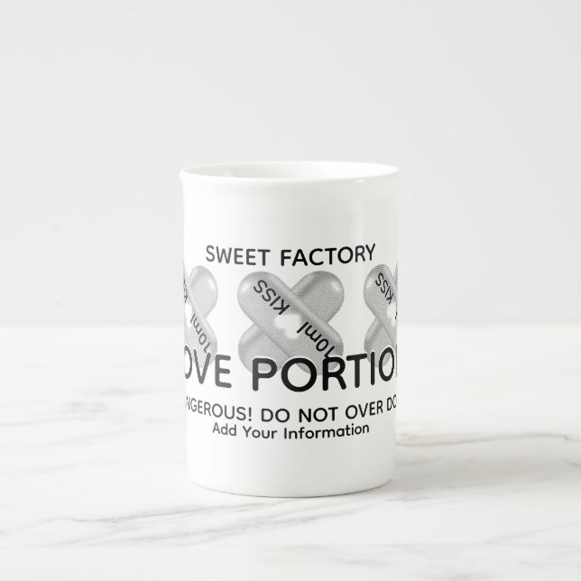 Taza De Porcelana KISS KISS KISS shop (Frente)