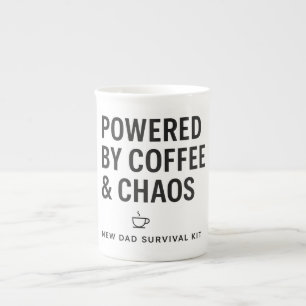 Taza De Porcelana Kit de supervivencia para nuevos padres impulsado 