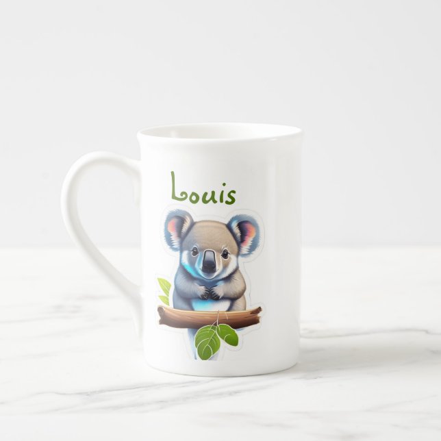 Taza De Porcelana Koalabär auf Bambus (Izquierda)