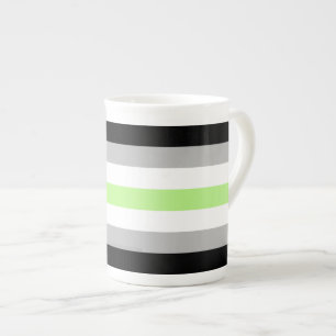Taza De Porcelana La bandera del orgullo de género de SlipperyJoe ob