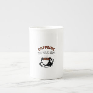 Taza De Porcelana La cafeína es mi combustible preferido