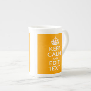 Taza De Porcelana La Decoración Amarilla Del Tráfico Mantiene La Cal