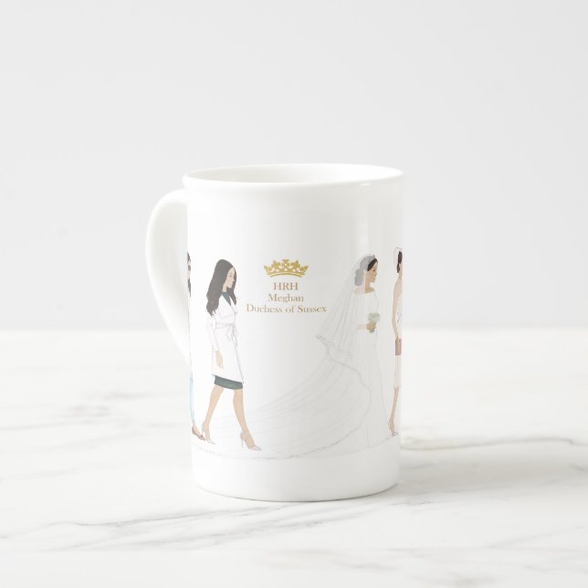 Taza De Porcelana La duquesa Meghan Markels Milestones Marzo Mug (Izquierda)