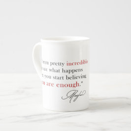 Taza De Porcelana La Duquesa Meghan Markle Eres Suficiente Cita