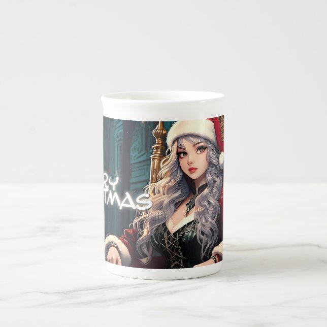 Taza De Porcelana La hermana más sexy de Santa María - Feliz Navidad (Frente)