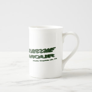 Taza De Porcelana La luz se convierte en mi salvador - verde