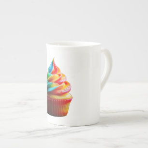 Taza De Porcelana La magnífica magdalena arcoíris de SlipperyJoe's g