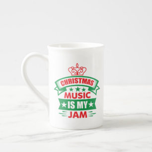 Taza De Porcelana La música de Navidad es mi rollo-86254