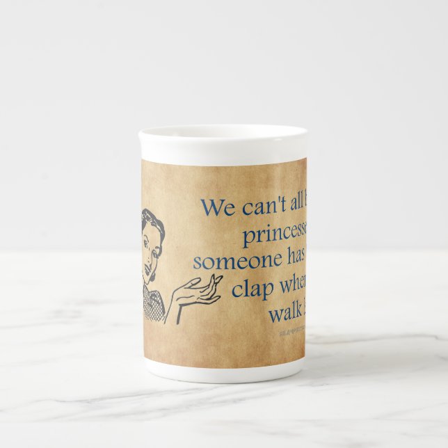 Taza De Porcelana La princesa de SlipperyJoe aplaude caminar diverti (Frente)