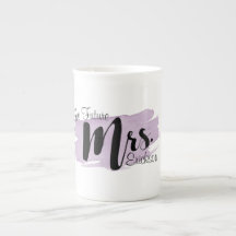 La señora futura Purple Watercolor Mug