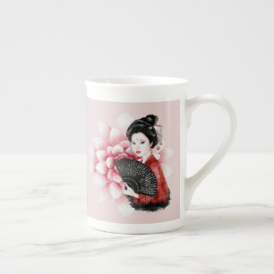 Taza De Porcelana La serie Okinawa Diseño 34