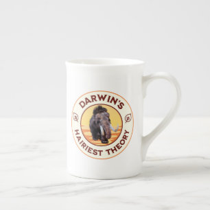 Taza De Porcelana La teoría más haitiana de Darwin es un mamut Wooly