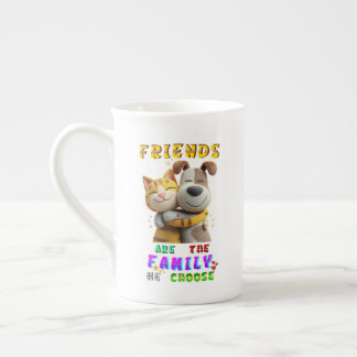 Taza De Porcelana La vajilla de amigos es la familia que elegimos