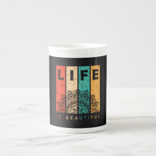 Taza De Porcelana La vida es bella
