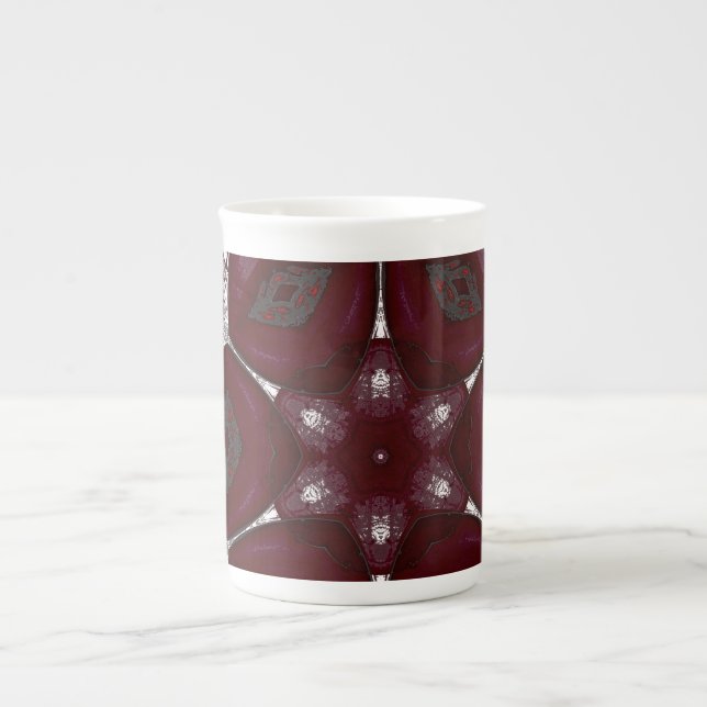 Taza De Porcelana Labios Flor Prem Mandal (Frente)