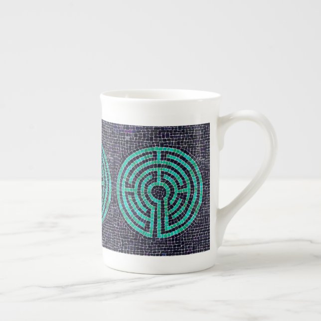 Taza De Porcelana LABYRINTH III Hueso China Mug (Derecha)