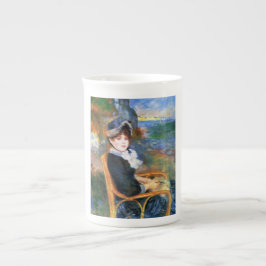 Taza De Porcelana Lady by the Seashore (por Pierre-Auguste Renoir)
