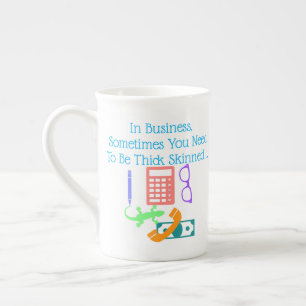 Taza De Porcelana Lagarto en el trabajo
