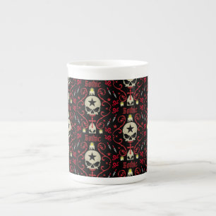 Taza De Porcelana Lámpara Gótica Y Accesorios