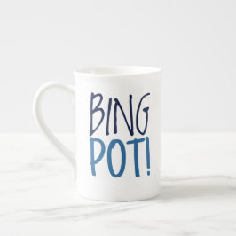 Taza De Porcelana Large Latte Mug - Bing Pot!
