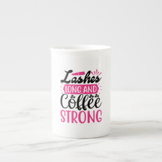 Taza De Porcelana Lashes Long Coffee Strong