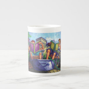 Taza De Porcelana Lectura en verano