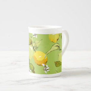 Taza De Porcelana Lemones acuarelas 23