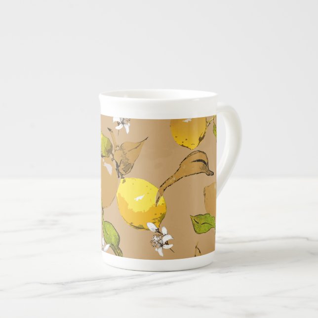 Taza De Porcelana Lemones acuarelas 33 (Derecha)