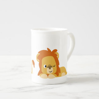 Taza De Porcelana León Personalizado despierto