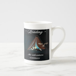 Taza De Porcelana Leyendo, la aventura continúa