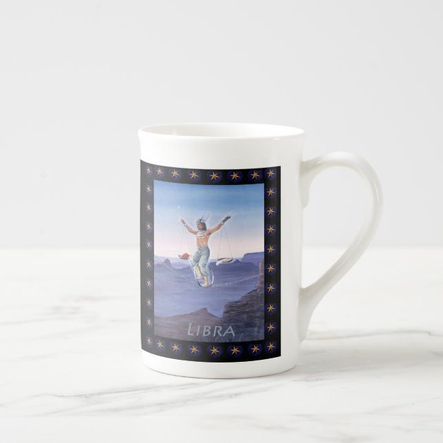 Taza De Porcelana Libra astrológico de Paul Whitehead (Derecha)