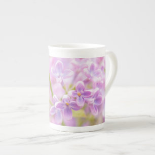 Taza De Porcelana Lilac Flowers Mist
