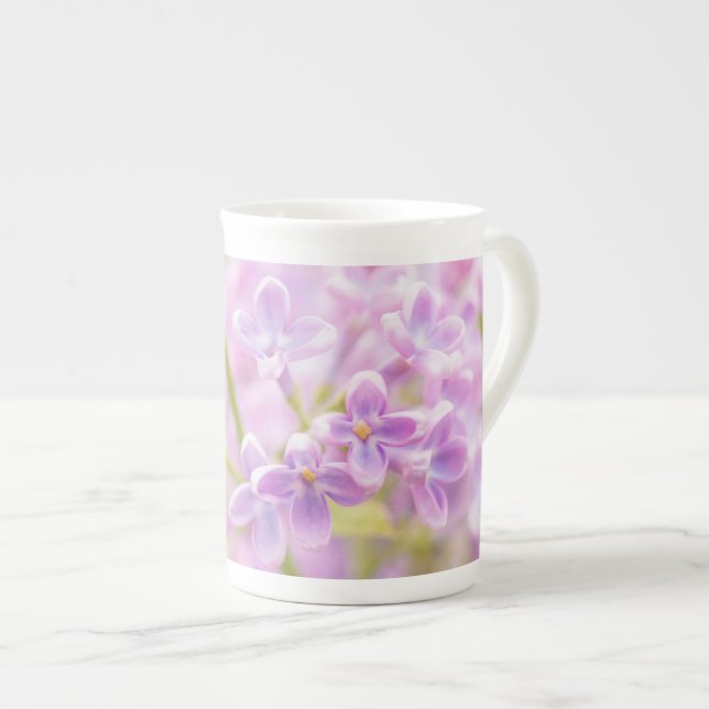 Taza De Porcelana Lilac Flowers Mist (Derecha)
