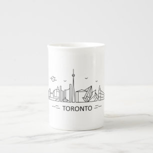 Taza De Porcelana Línea Toronto Canadá