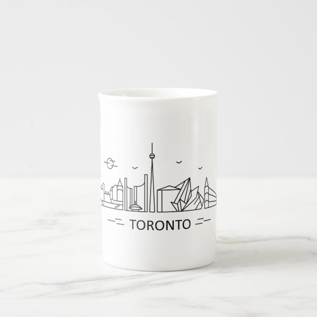 Taza De Porcelana Línea Toronto Canadá (Frente)