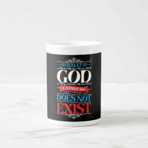 Taza De Porcelana Lo que Dios no puede hacer no existe Mug de especi