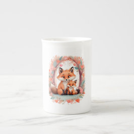 Taza De Porcelana Lobo Madre e hija Mug - Regalo familiar para Paren